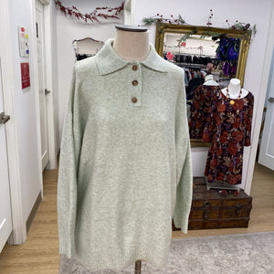 Mango wool blend tunic style sweater S