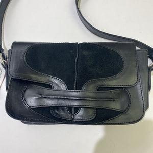 John Fluevog vintage leather/suede crossbody