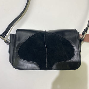 John Fluevog vintage leather/suede crossbody