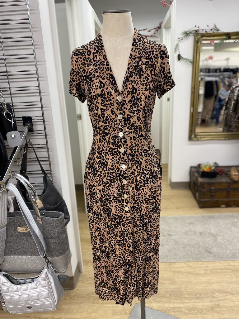 Wilfred leopard print dress S