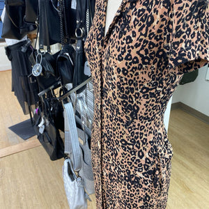 Wilfred leopard print dress S