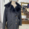 Danier mixed fabric leather coat 2XL