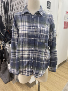 Z Supply plaid flannel button up M