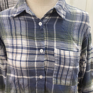 Z Supply plaid flannel button up M