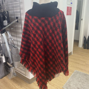 Talbots wool blend poncho M