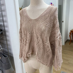 Zara open knit sweater M