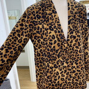 Kim & Co animal print blazer NWT L