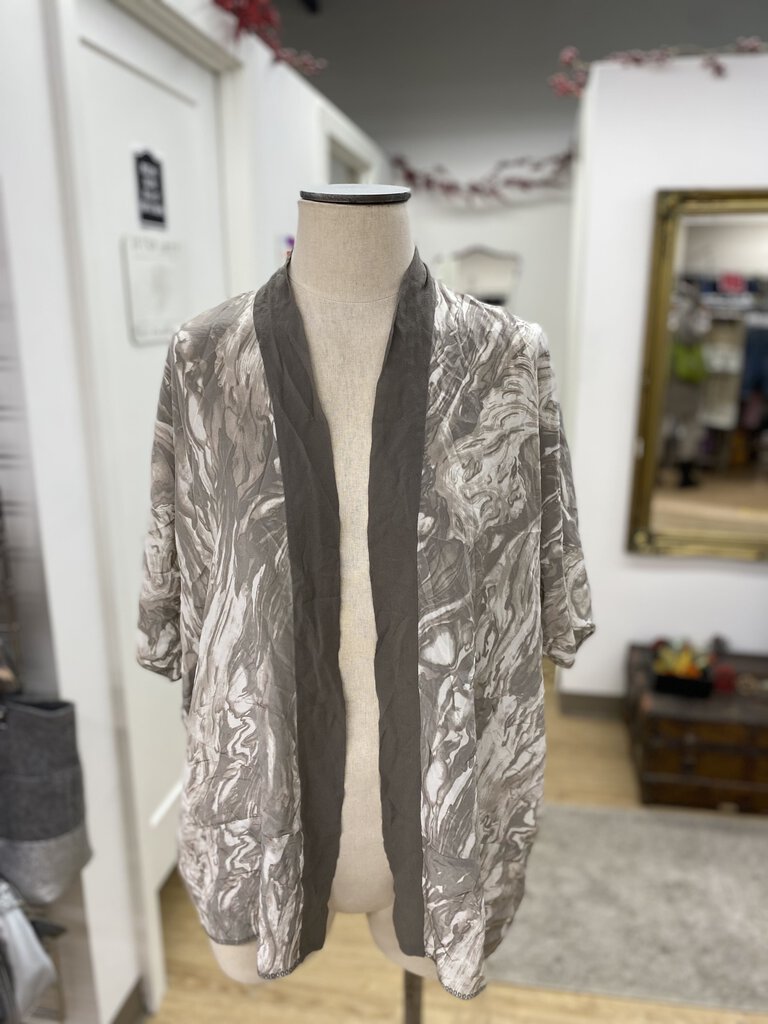 Wilfred silk open cardi XS