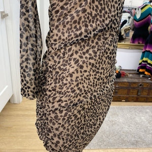 Reformation Tomas cheetah dress NWT S