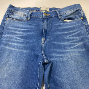 Frame Le High Straight stud detail jeans 31