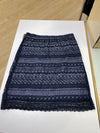 Brooks Brothers striped/lace skirt 10