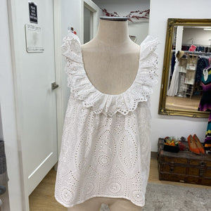 Sezane eyelet top 46