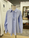 Babaton pinstripe button up XL