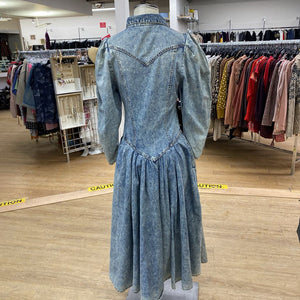 Hollywood vintage denim dress 5