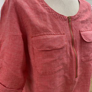 Ellen Tracy linen top S