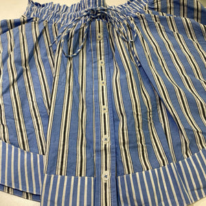 Anthropologie striped skort M NWT