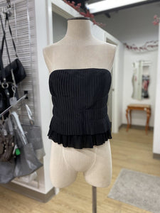 Simon Chang pleated strapless top 6