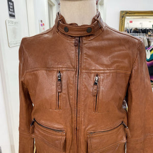 Massimo Dutti leather jacket S