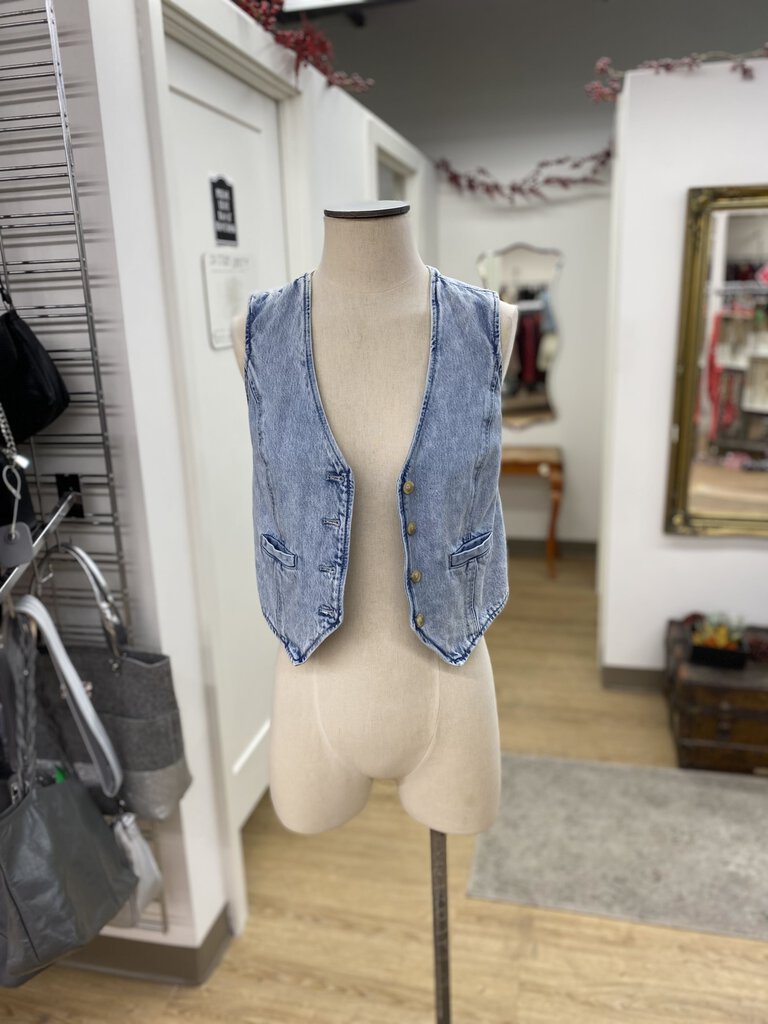 Gap denim vest XS