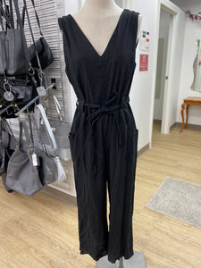 Mango linen/blend jumpsuit S