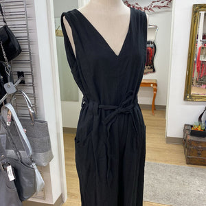 Mango linen/blend jumpsuit S