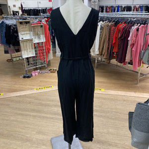 Mango linen/blend jumpsuit S