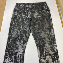 Load image into Gallery viewer, Lululemon silver foil print leggings 10
