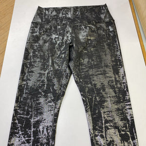 Lululemon silver foil print leggings 10