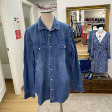 Load image into Gallery viewer, Zara denim Shirt XL
