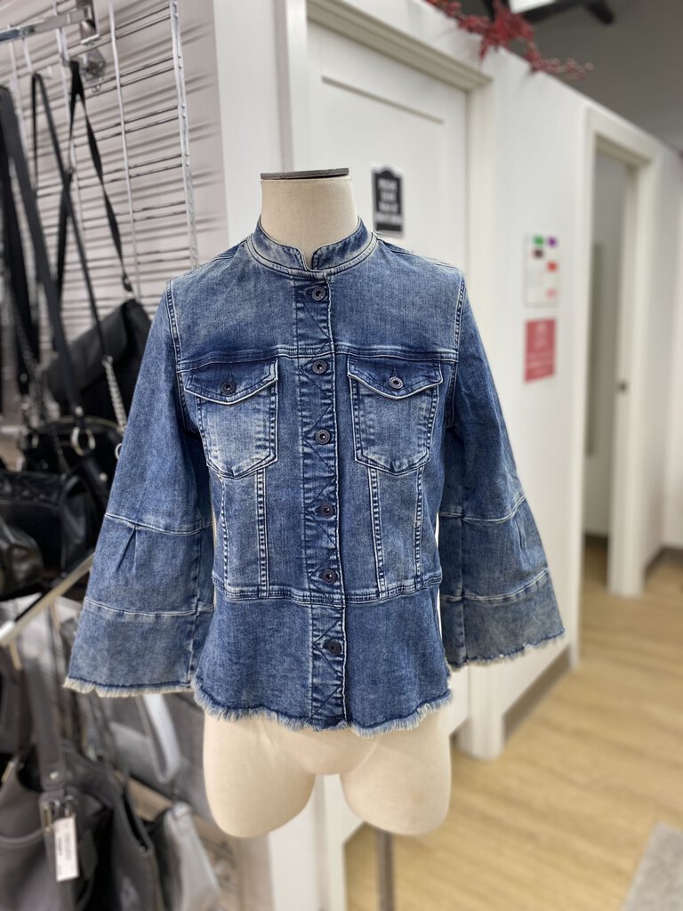 Sandwich stretch denim jacket 38