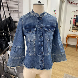 Sandwich stretch denim jacket 38