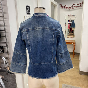 Sandwich stretch denim jacket 38