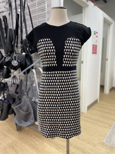 Eve Gravel knit panel dress M