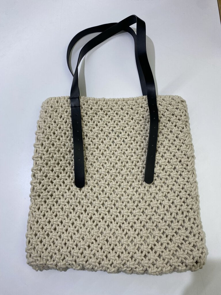 Sisley lined knit tote