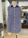 Lands End gingham top 8