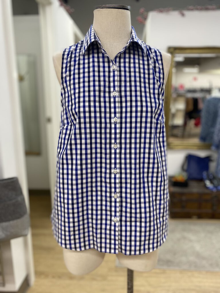 Lands End gingham top 8