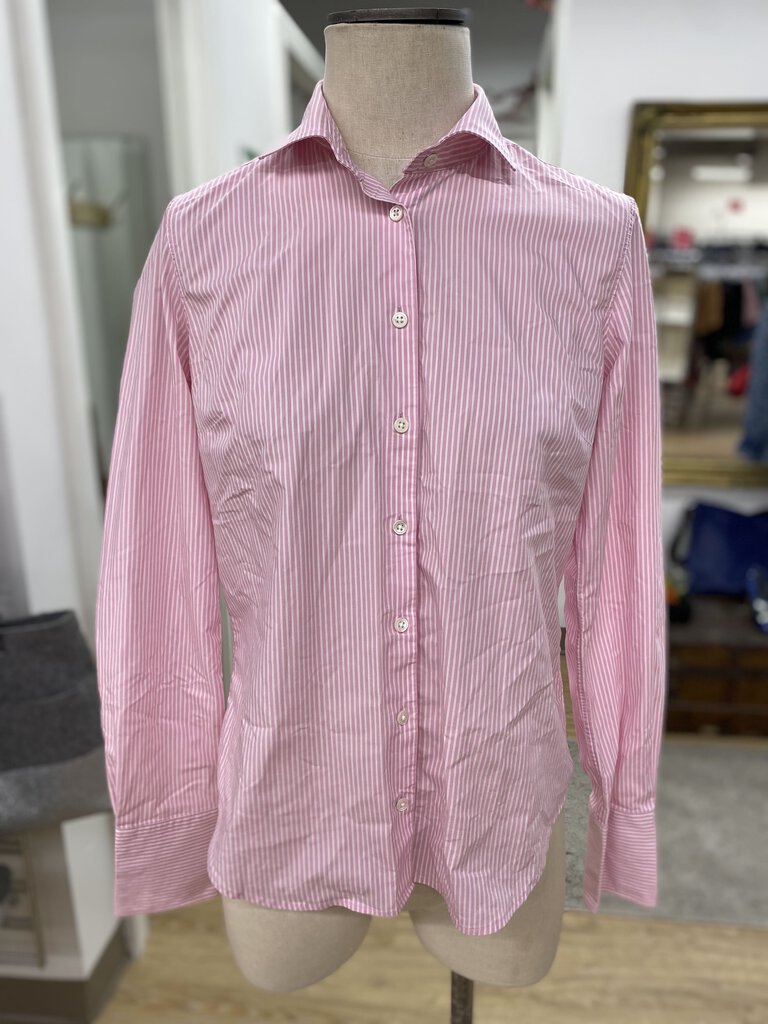 Lands End pinstripe top 8