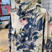 Load image into Gallery viewer, Polo Ralph Lauren floral denim jacket w hood XL
