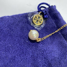 Load image into Gallery viewer, Tory Burch necklace w pearl pendant NWT
