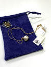 Tory Burch necklace w pearl pendant NWT