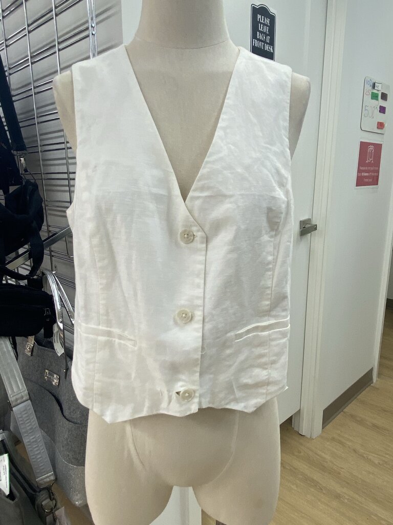 Gap linen blend vest M