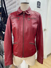 Danier button out lining leather jacket S