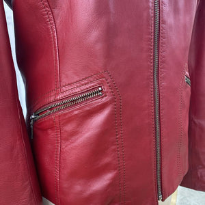 Danier button out lining leather jacket S