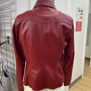 Danier button out lining leather jacket S