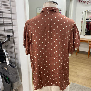Uniqlo polka dot top XS