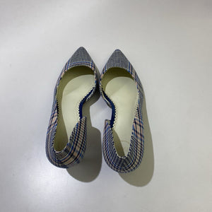 1901 plaid kitten heels 10