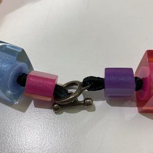 Multi Coloured Cubes necklace