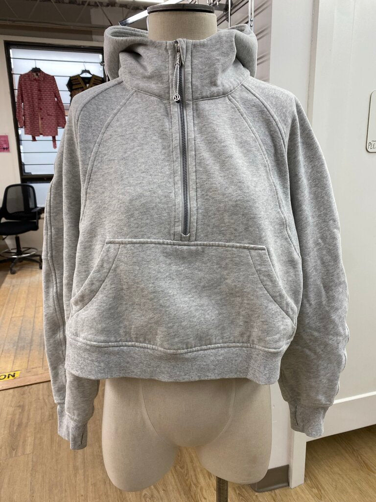 Lululemon semi crop 1/2 zip hoody M/L