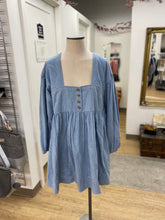 Load image into Gallery viewer, Anthropologie denim dress M
