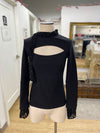 Lesugiatelier cutout/leopard detail top S